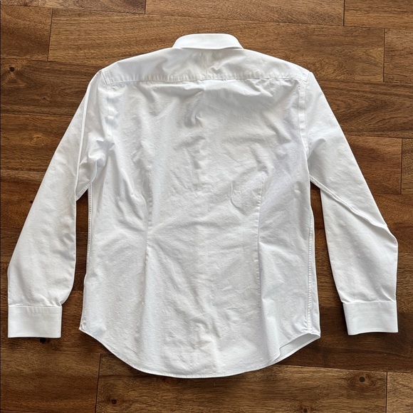 Nordstrom Tech-Smart Extra Trim Fit Shirt White 16 32/33 - Picture 3 of 3